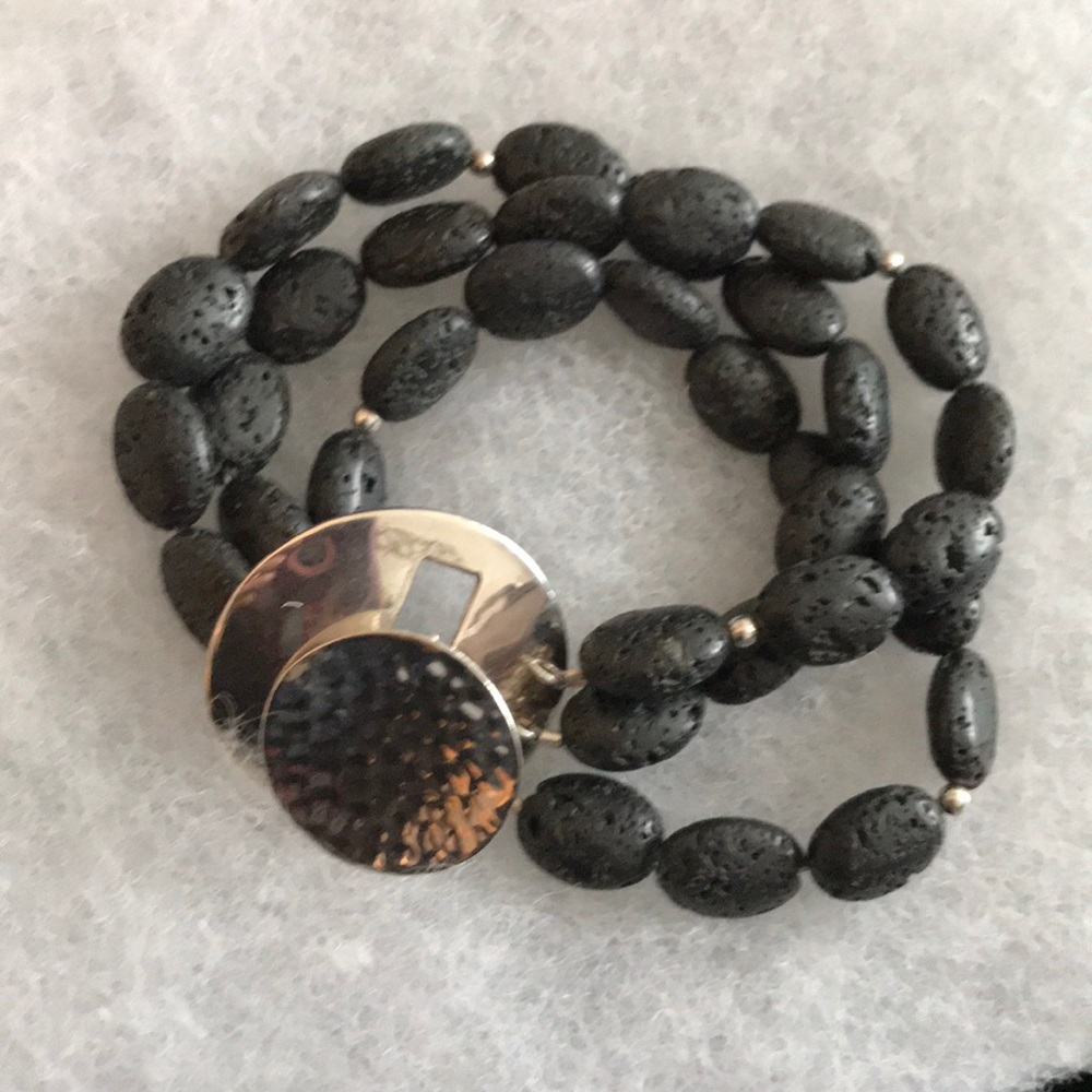 Silpada Blac Lava Bead Bracelet